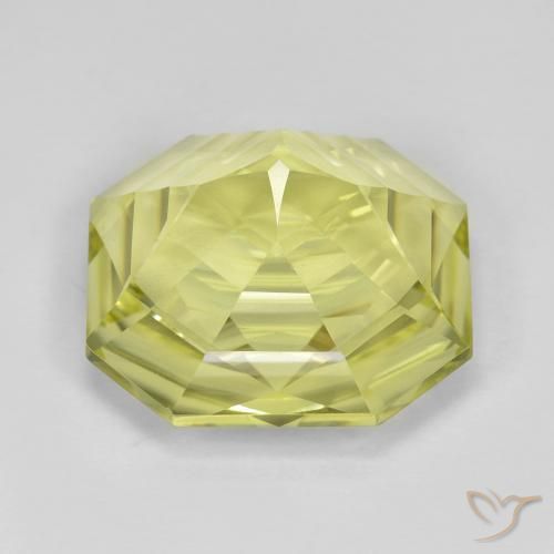 Quartz Gemstone in 16 x 16 mm (calibrated) Size for Sale, Quartz Stone in Greenish Yellow Color