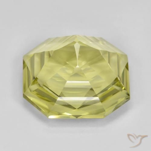 Quartz Gemstone in 16 x 16 mm (calibrated) Size for Sale, Quartz Stone in Greenish Yellow Color