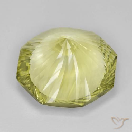 Quartz Gemstone in 18 x 18 mm (calibrated) Size for Sale, Quartz Stone in Medium Yellow Color