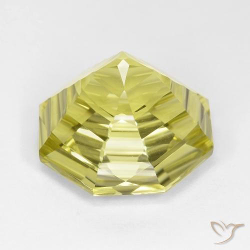 Quartz Gemstone in 16 x 16 mm (calibrated) Size for Sale, Quartz Stone in Medium Yellow Color