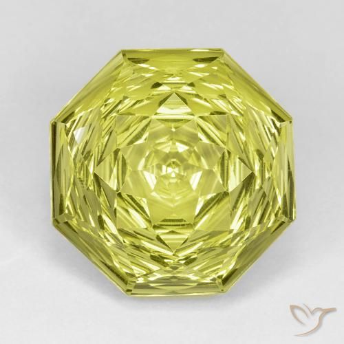 13.29ct Natural Lemon Yellow Quartz, Emerald Cut, VVS