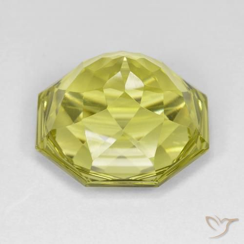 Quartz Gemstone in 16 x 16 mm (calibrated) Size for Sale, Quartz Stone in Lemon Yellow Color