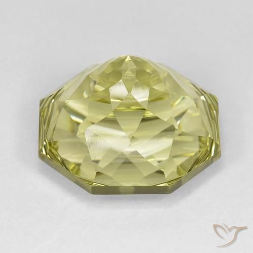 Quartz Gemstone in 17 x 17 mm (calibrated) Size for Sale, Quartz Stone in Medium Yellow Color