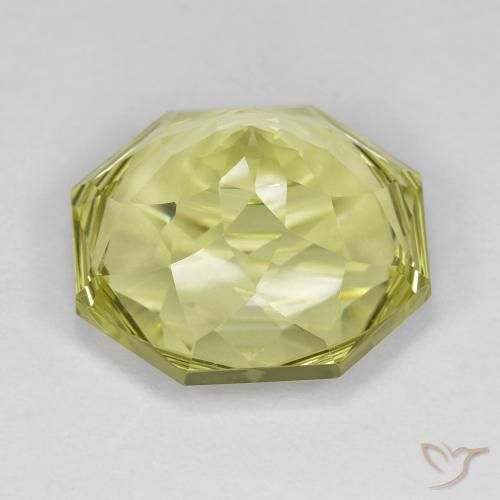 Quartz Gemstone in 16 x 16 mm (calibrated) Size for Sale, Quartz Stone in Lemon Yellow Color