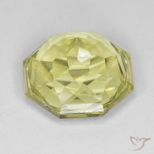 Quartz Gemstone in 16 x 16 mm (calibrated) Size for Sale, Quartz Stone in Medium Yellow Color