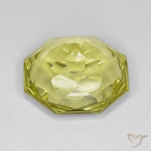 Quartz Gemstone in 16 x 16 mm (calibrated) Size for Sale, Quartz Stone in Lemon Yellow Color