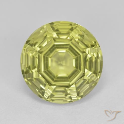 0.184 Ct Fancy Deep Greenish Yellow VS2 CGL Japan Natural