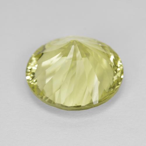 Quartz Gemstone in 14 mm (calibrated) Size for Sale, Quartz Stone in Yellow Green Color