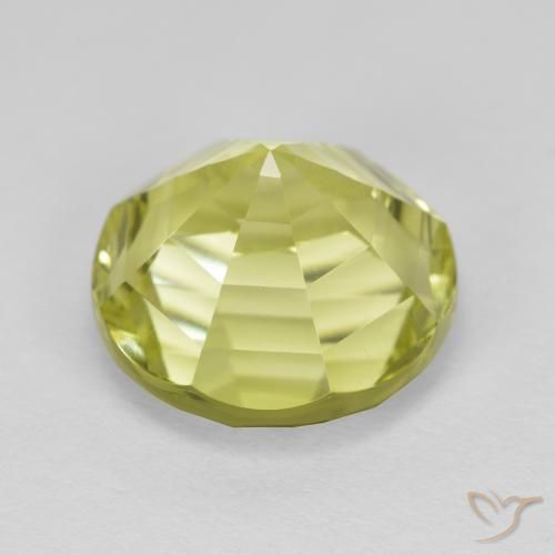 Quartz Gemstone in 12 mm (calibrated) Size for Sale, Quartz Stone in Lemon Yellow Color