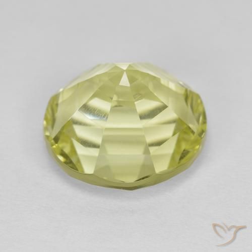 Quartz Gemstone in 12 mm (calibrated) Size for Sale, Quartz Stone in Medium Yellow Color