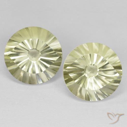 11.63ctw Natural Light Yellow Quartz, Round, VVS