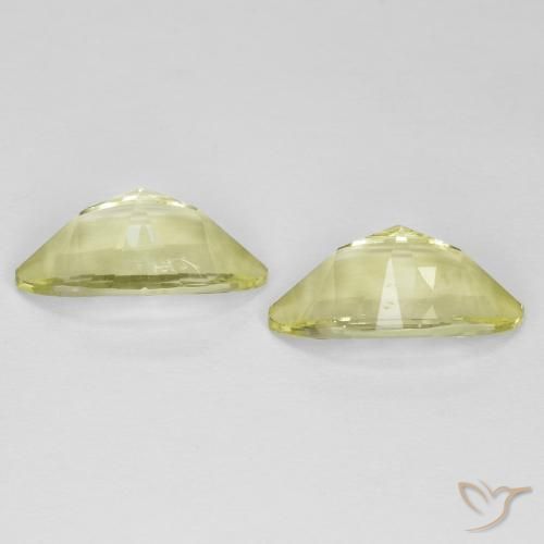 Quartz Gemstones in 13.1 x 7.9 mm Size for Sale, Quartz Stones in Medium Yellow Color