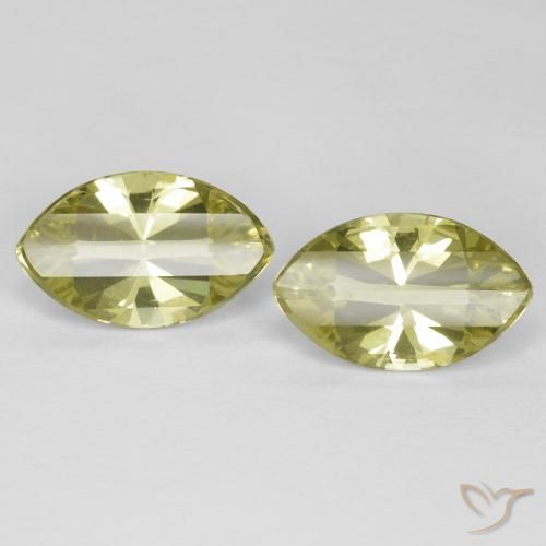 5.31ctw Natural Light Yellow Quartz, Marquise, VVS