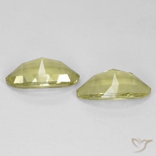 Quartz Gemstones in 13.1 x 8 mm Size for Sale, Quartz Stones in Light Yellow Color