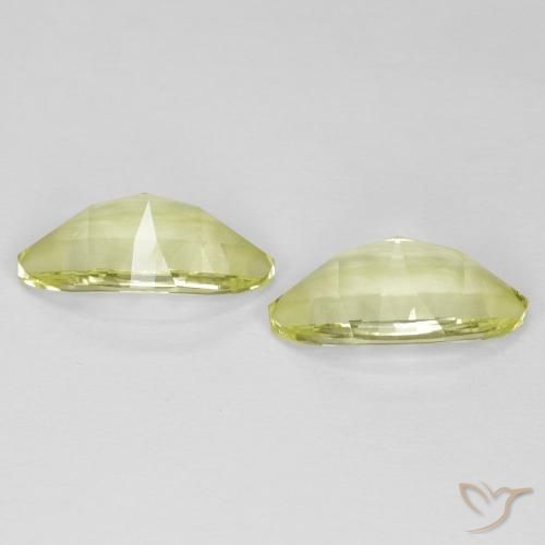 Quartz Gemstones in 13.2 x 8 mm Size for Sale, Quartz Stones in Greenish Yellow Color