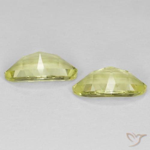 Quartz Gemstones in 13.2 x 8.1 mm Size for Sale, Quartz Stones in Greenish Yellow Color