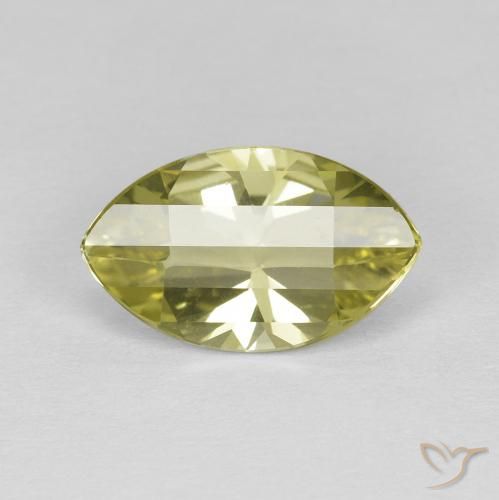 2.71 ct Yellow Quartz Stone, Natural Quartz in Marquise Concave Cut Shape for Sale