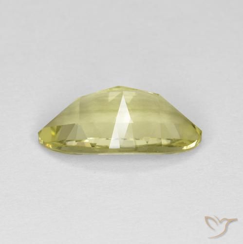Quartz Gemstone in 13.1 x 8 mm Size for Sale, Quartz Stone in Greenish Yellow Color