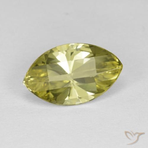 2.62ct Natural Medium Yellow Quartz, Marquise, VVS