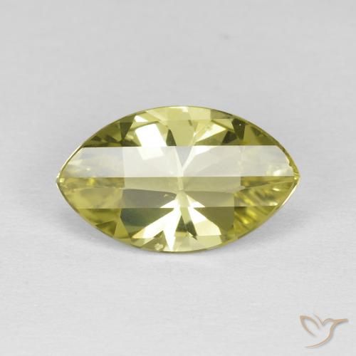 2.62 ct Yellow Quartz Stone, Natural Quartz in Marquise Concave Cut Shape for Sale