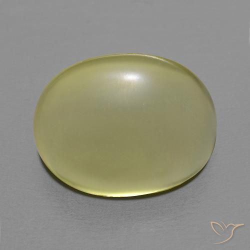 10.45 ct Yellow Quartz Stone, Natural Quartz in Oval Cabochon Shape for Sale