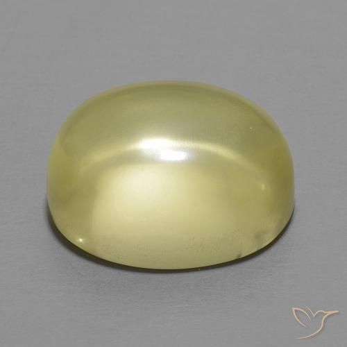 Quartz Gemstone in 15 x 12.1 mm Size for Sale, Quartz Stone in Light Yellow Color