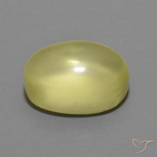 Quartz Gemstone in 13.7 x 10.5 mm Size for Sale, Quartz Stone in Light Yellow Color