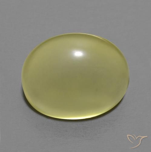 10.09ct Natural Greenish Yellow Quartz, Oval, Transparent