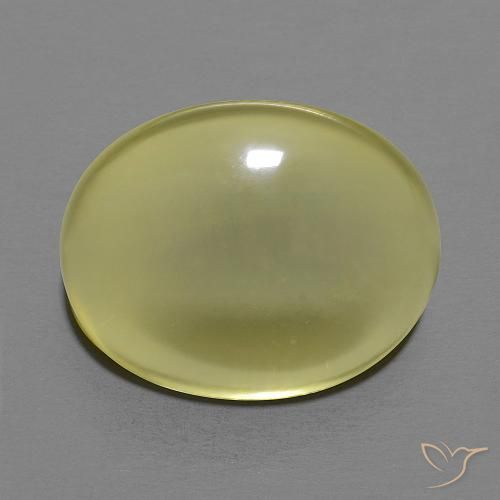 12.44ct Natural Medium Yellow Quartz, Oval, Transparent