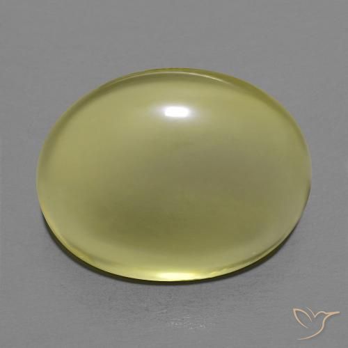 12.65ct Natural Medium Yellow Quartz, Oval, Transparent
