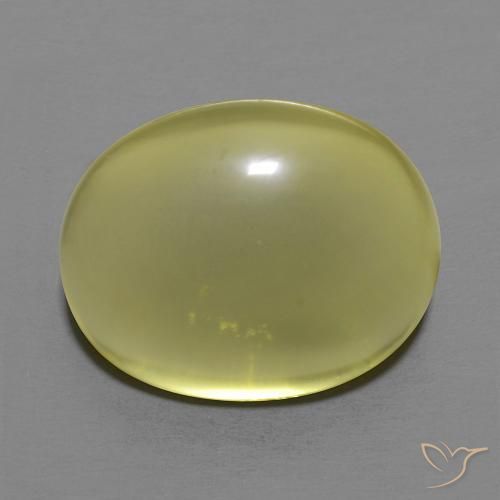 14.84ct Natural Greenish Yellow Quartz, Oval, Transparent