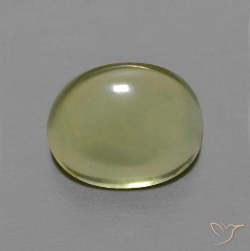 3.82 ct Yellow Quartz Stone, Natural Quartz in Oval Cabochon Shape for Sale