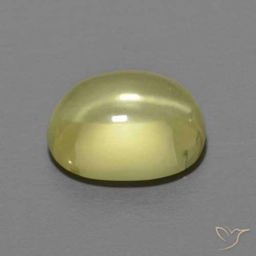 Quartz Gemstone in 11 x 9 mm (calibrated) Size for Sale, Quartz Stone in Lemon Yellow Color