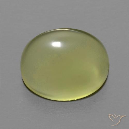 6.23ct Natural Greenish Yellow Quartz, Oval, Transparent