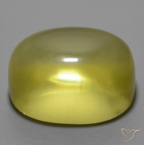 Quartz Gemstone in 23.5 x 18.2 mm Size for Sale, Quartz Stone in Medium Yellow Color