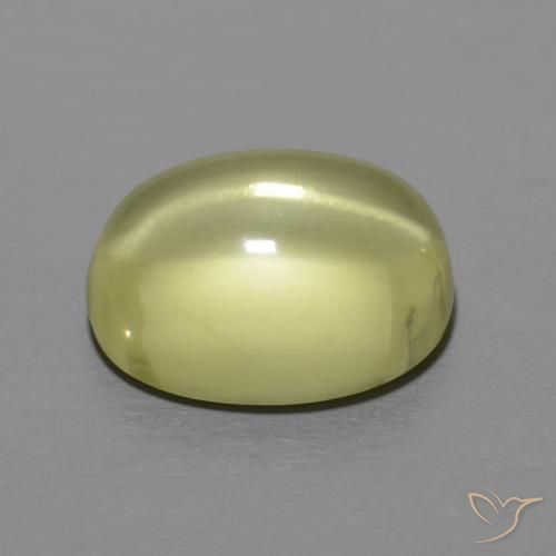 Quartz Gemstone in 12 x 10 mm (calibrated) Size for Sale, Quartz Stone in Green Yellow Color