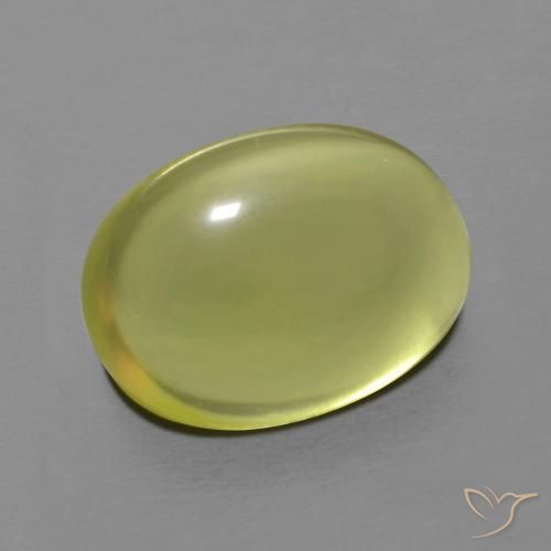 11.59 ct Yellow Quartz Stone, Natural Quartz in Oval Cabochon Shape for Sale
