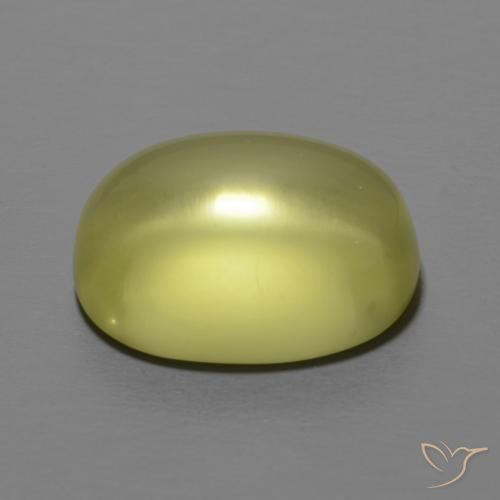 Quartz Gemstone in 14 x 12 mm (calibrated) Size for Sale, Quartz Stone in Medium Yellow Color
