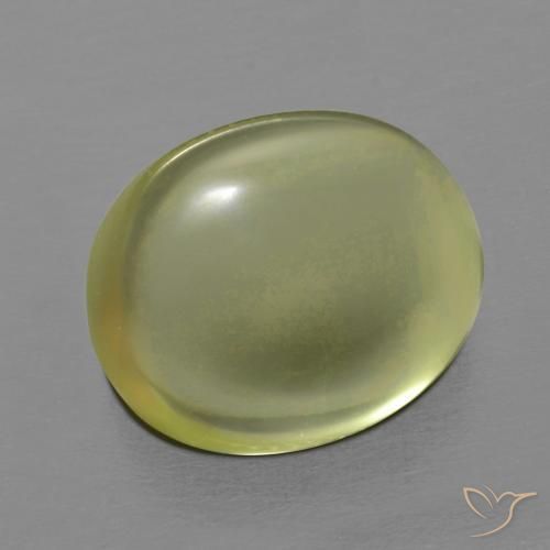 10.47 ct Yellow Quartz Stone, Natural Quartz in Oval Cabochon Shape for Sale