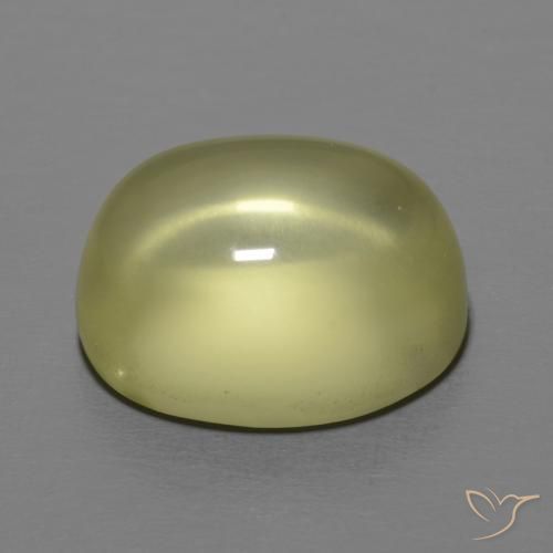 Quartz Gemstone in 14.9 x 12.2 mm Size for Sale, Quartz Stone in Lemon Yellow Color