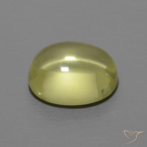 Quartz Gemstone in 10.7 x 8.6 mm Size for Sale, Quartz Stone in Medium Yellow Color