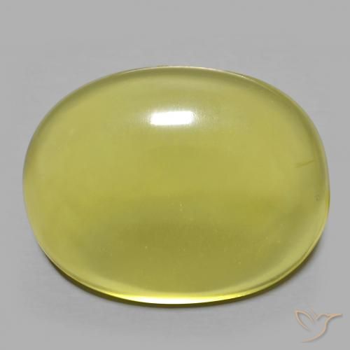 41.02ct Natural Medium Yellow Quartz, Oval, Transparent