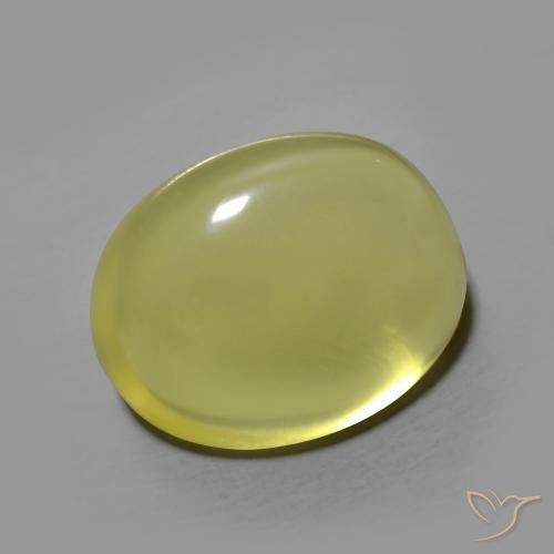 9.79 ct Yellow Quartz Stone, Natural Quartz in Oval Cabochon Shape for Sale
