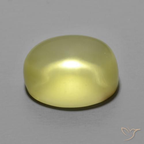 Quartz Gemstone in 14.2 x 11.3 mm Size for Sale, Quartz Stone in Medium Yellow Color