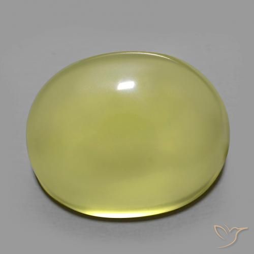 24.95 ct Yellow Quartz Stone, Natural Quartz in Oval Cabochon Shape for Sale