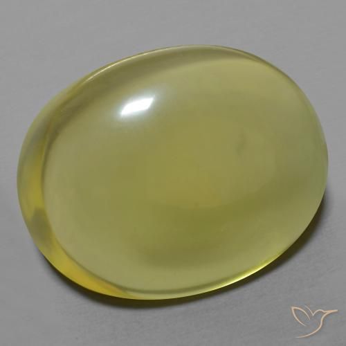 29.47 ct Yellow Quartz Stone, Natural Quartz in Oval Cabochon Shape for Sale