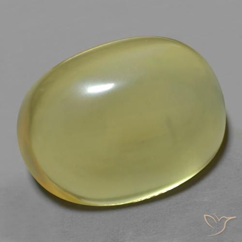 28.49 ct Yellow Quartz Stone, Natural Quartz in Oval Cabochon Shape for Sale