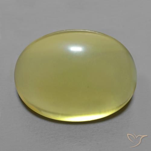 18.16ct Natural Medium Yellow Quartz, Oval, Transparent