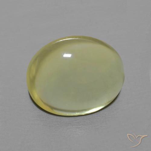 3.40ct Natural Light Yellow Quartz, Oval, Transparent