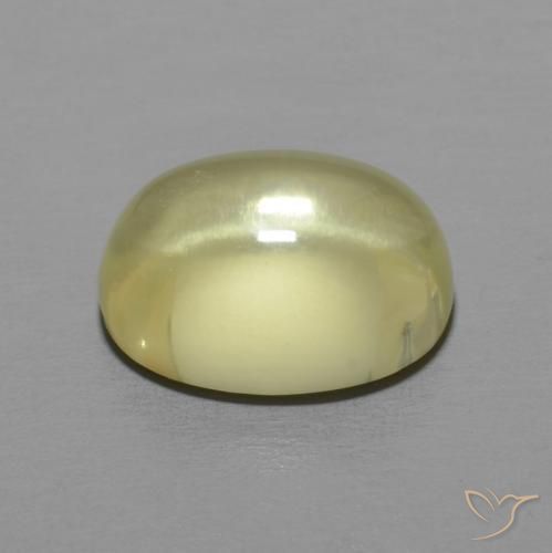 Quartz Gemstone in 10.8 x 8.4 mm Size for Sale, Quartz Stone in Light Yellow Color